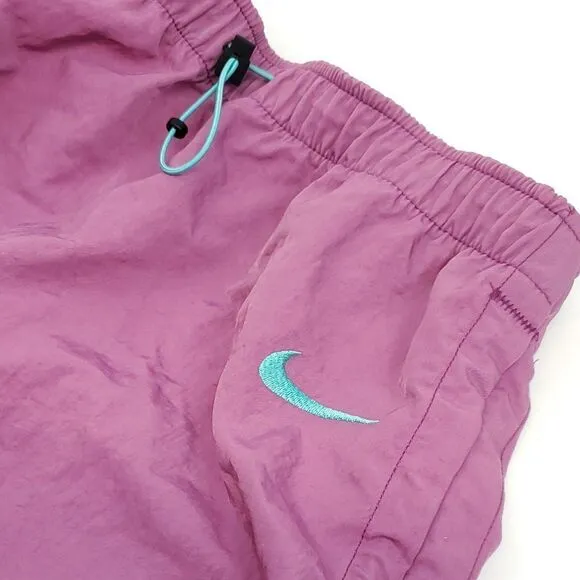 Nike Women's Sportwear Swoosh Woven High Rise Skirt Purple