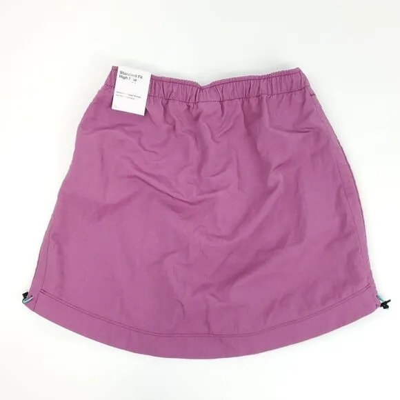 Nike Women's Sportwear Swoosh Woven High Rise Skirt Purple
