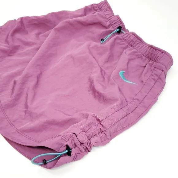 Nike Women's Sportwear Swoosh Woven High Rise Skirt Purple