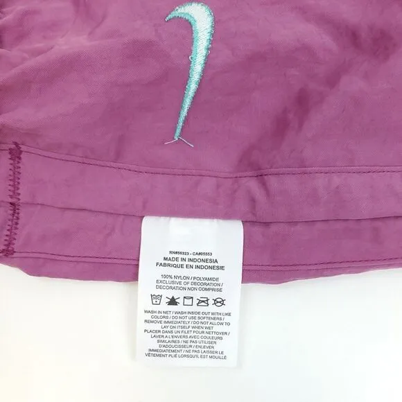 Nike Women's Sportwear Swoosh Woven High Rise Skirt Purple
