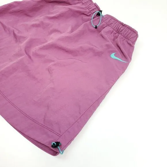 Nike Women's Sportwear Swoosh Woven High Rise Skirt Purple