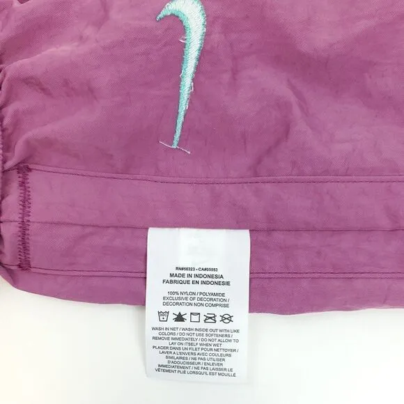 Nike Women's Sportwear Swoosh Woven High Rise Skirt Purple