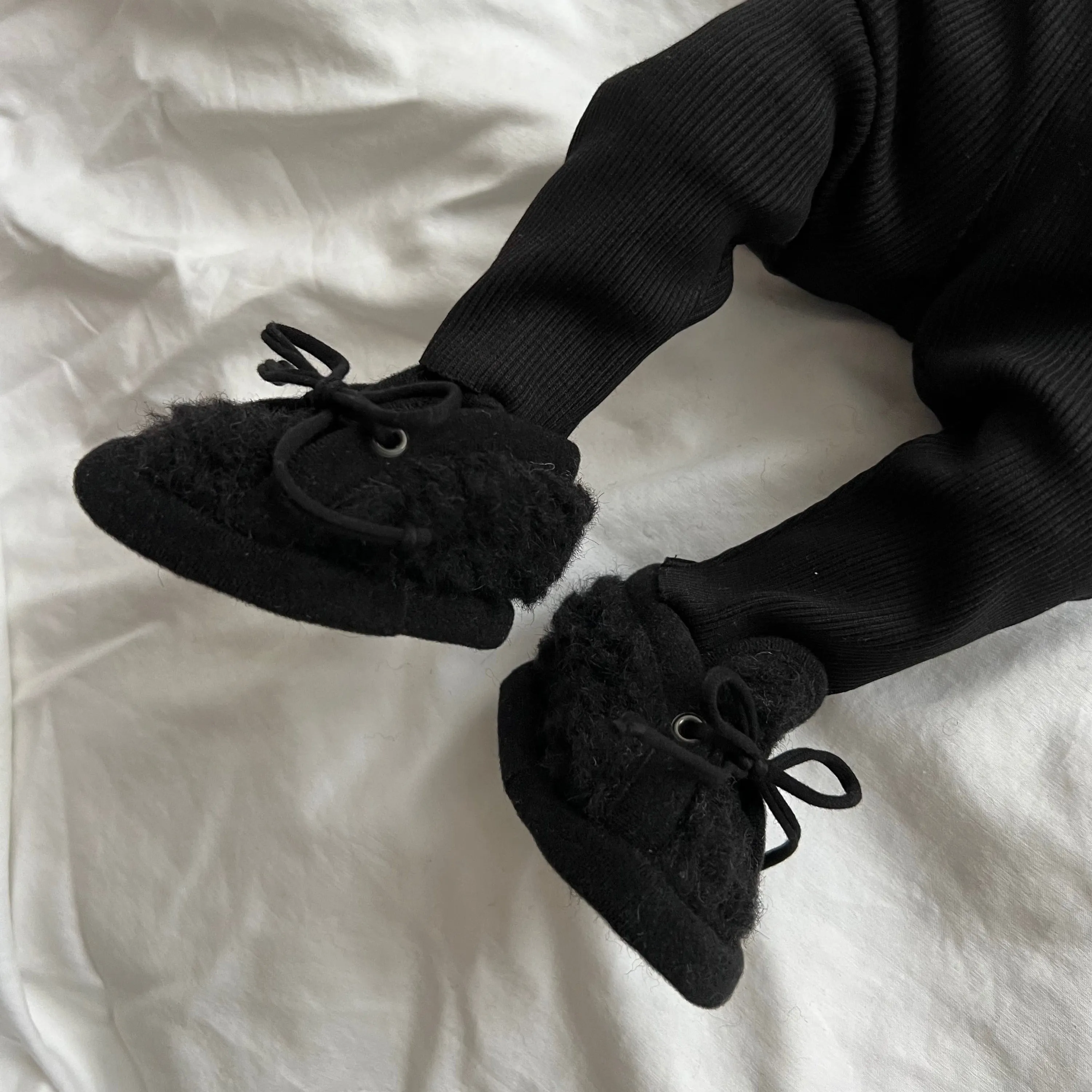 Nina Pure Wool Baby Shoes (Black)