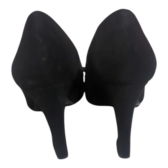 Nine West Faux Suede Birchwood Fringed Tuxedo Pumps