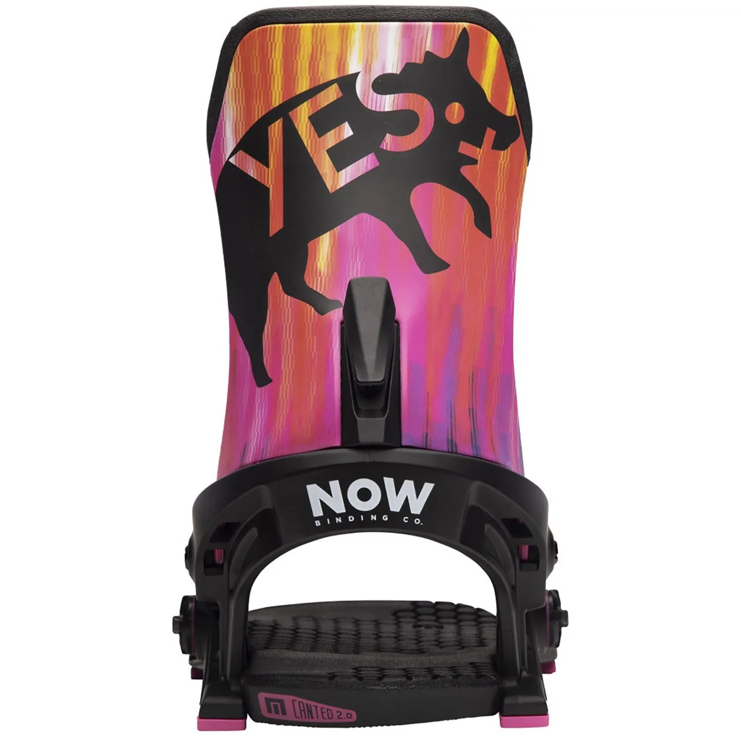 Now Select Pro x Yes Collab Snowboard Bindings Mens Black / Pink