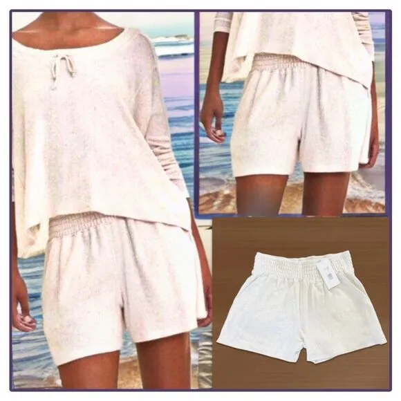 NWT Johnny Was Calme Smocked Cozy Shorts