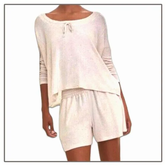 NWT Johnny Was Calme Smocked Cozy Shorts