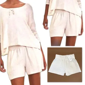 NWT Johnny Was Calme Smocked Cozy Shorts