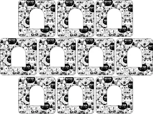 Omnipod Cartoon Cat Design Patches 10 pack