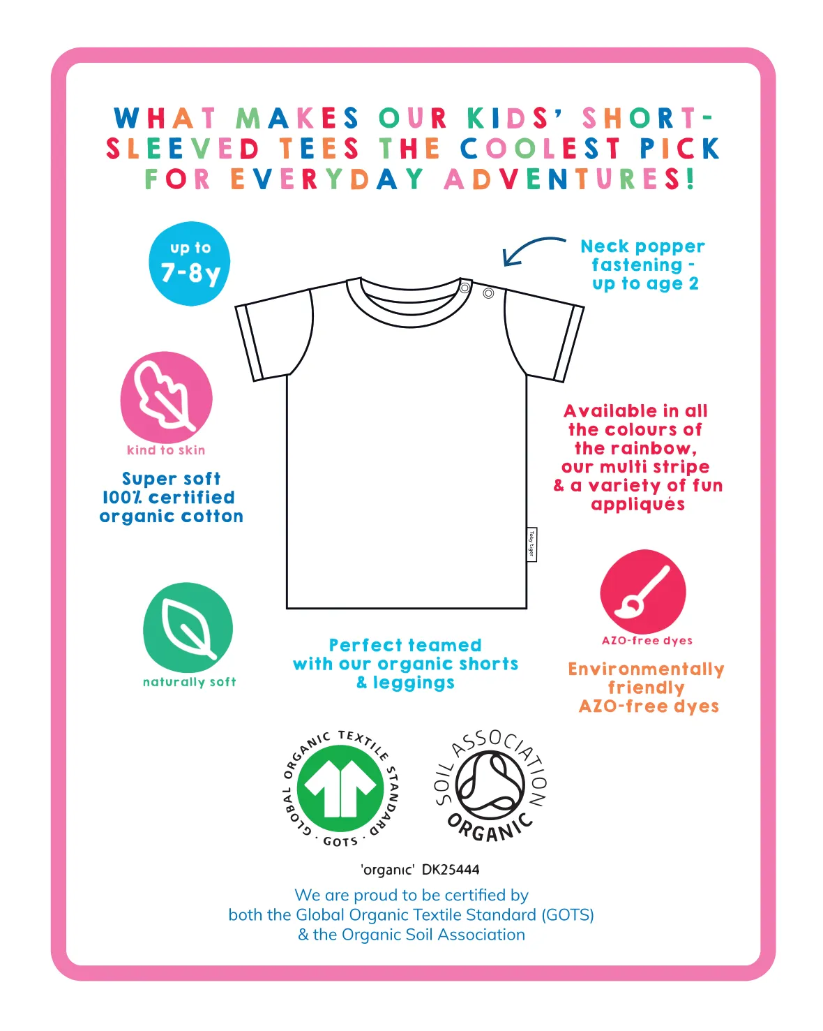 Organic Cherry Applique T-Shirt