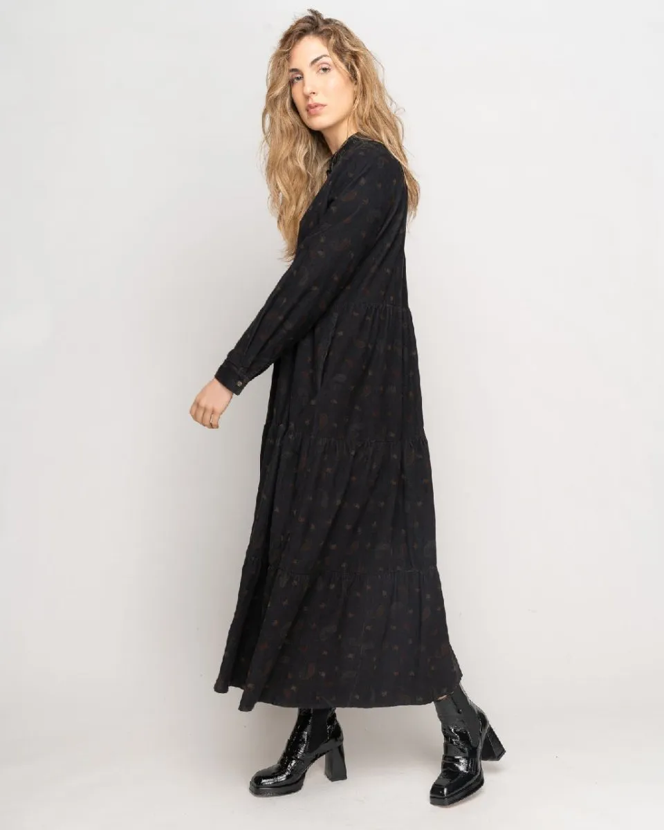 Paisley Button Shirtdress