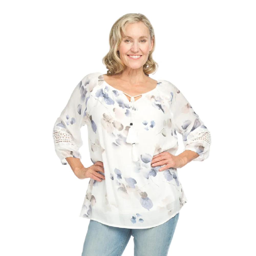 Papillon Boho Blouse Floral