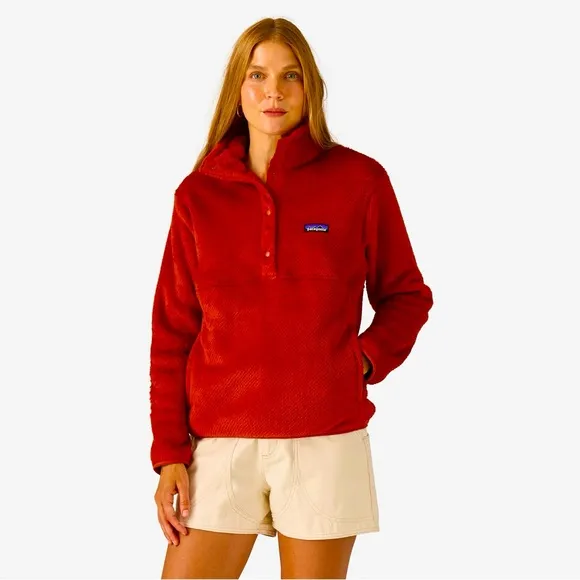 Patagonia Red Women's Re-Tool Half-Snap Pullover