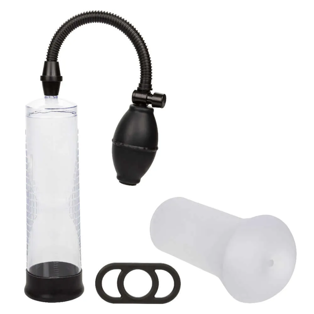 Peak Edging Kit Penis Pump - Black/clear