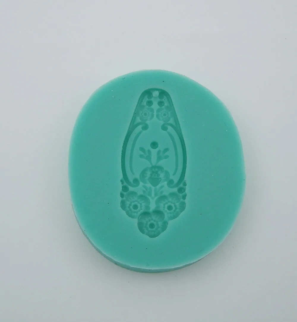 Pendant Flowers Silicone Mold Flexible  for Crafts, Resin, Clay.