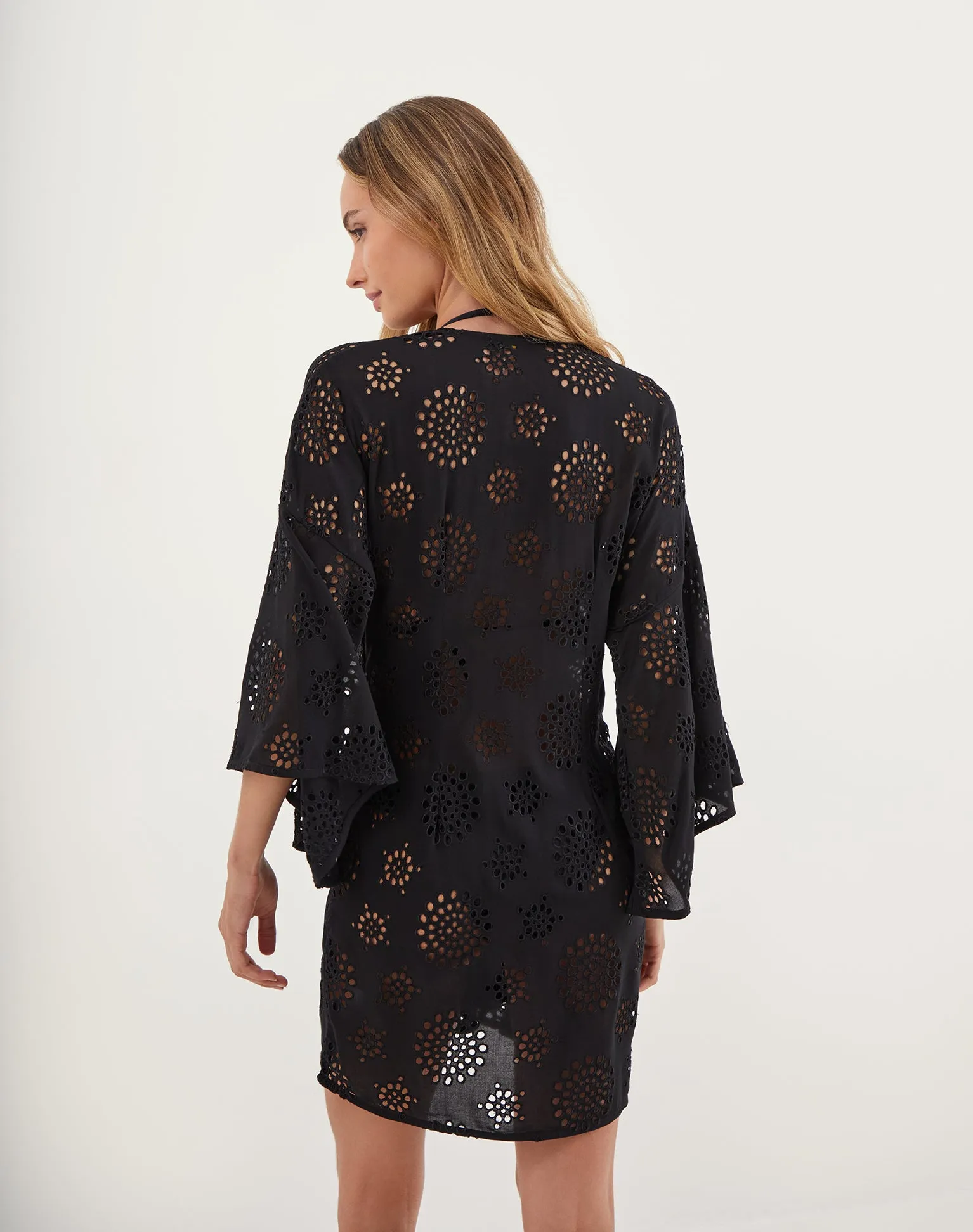 Perola Knot Short Cover Up - Black