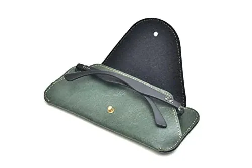 Personalized Stylish Eyewear Case - Olive Green