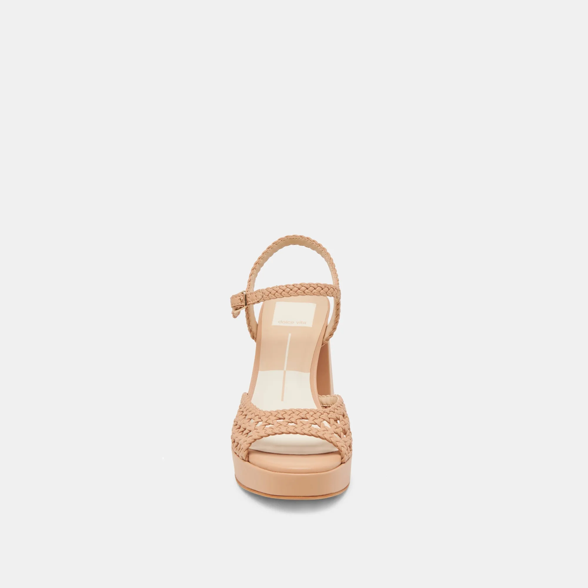 PEYTEN WIDE HEELS CAFE WOVEN STELLA