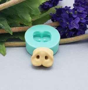 Pig Nose Flexible Silicone Mould for Crafts, Jewelry, Resin, Polymer Clay.