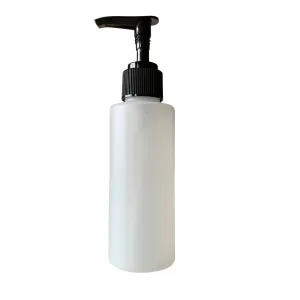 Plastic Pump Bottle - 150 ml (5 oz.) - White Translucent