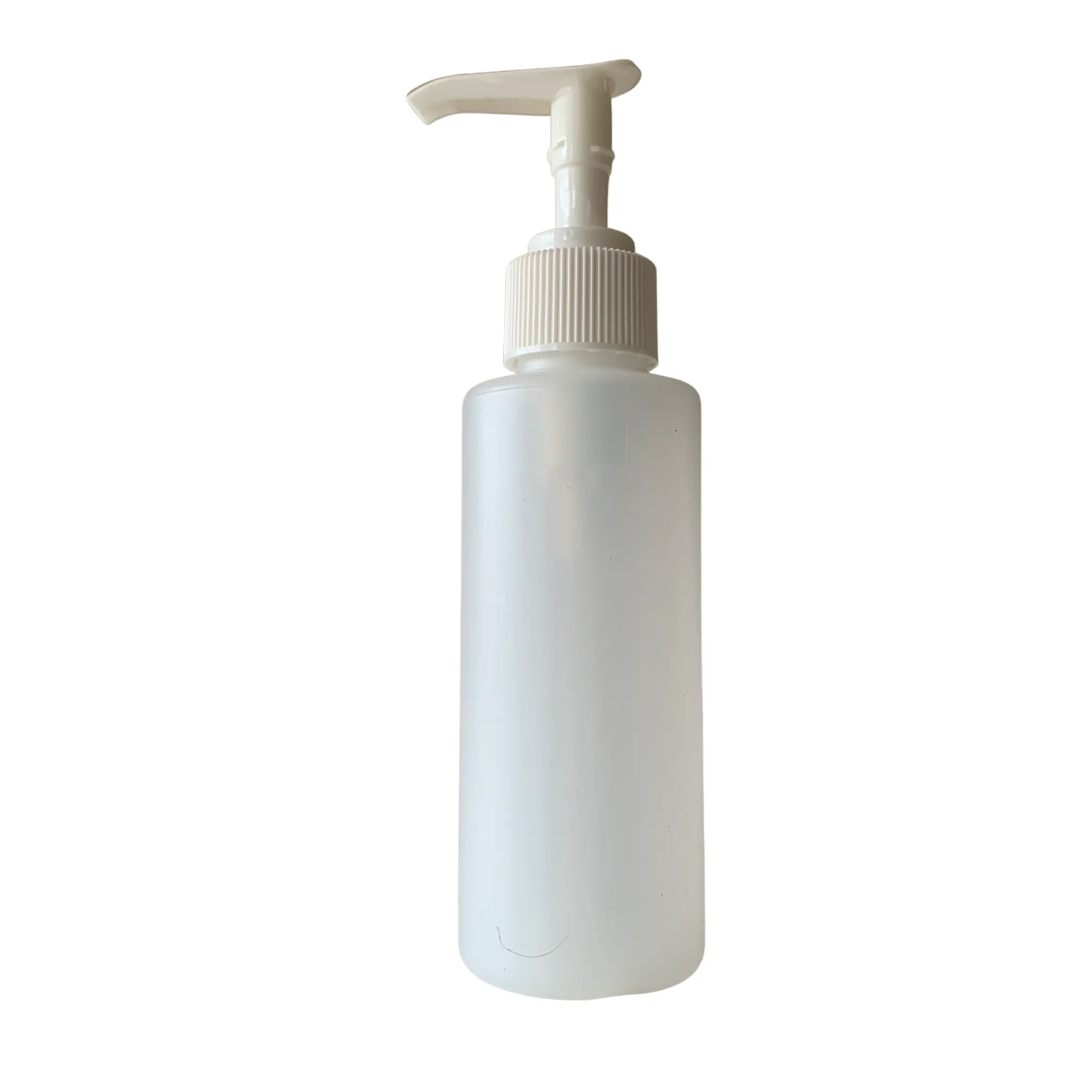 Plastic Pump Bottle - 150 ml (5 oz.) - White Translucent
