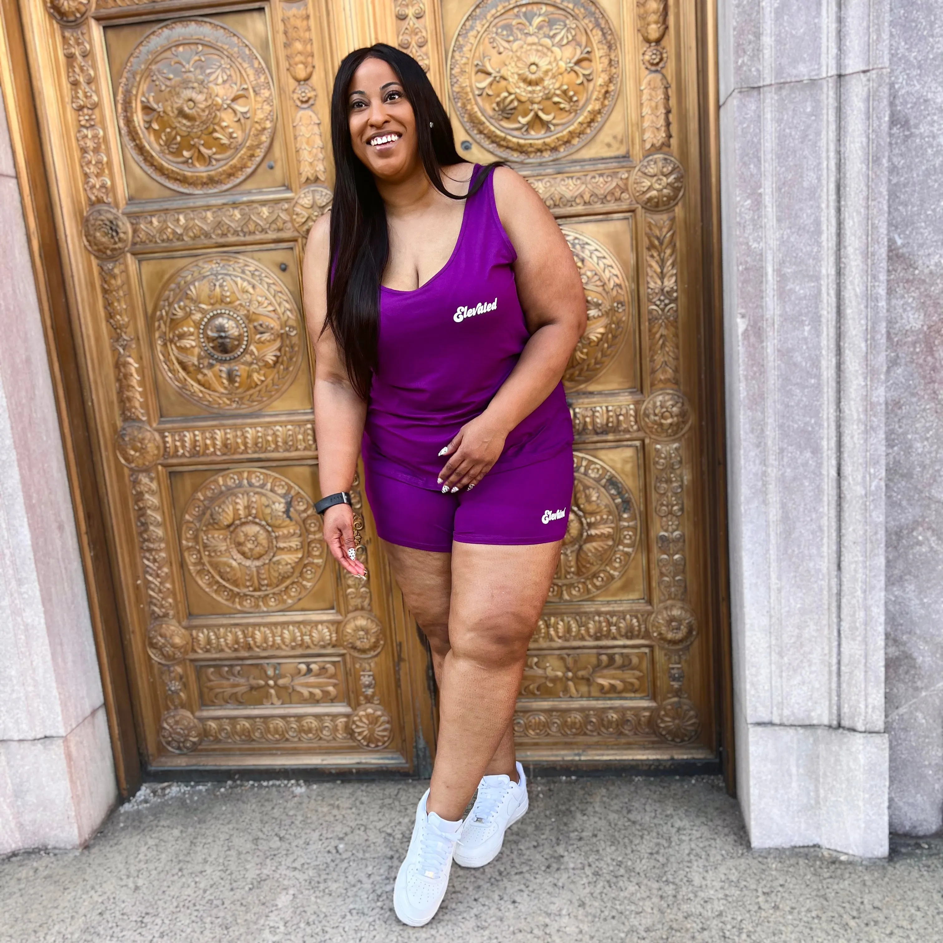 Plus Seventies Tank Top Short Set