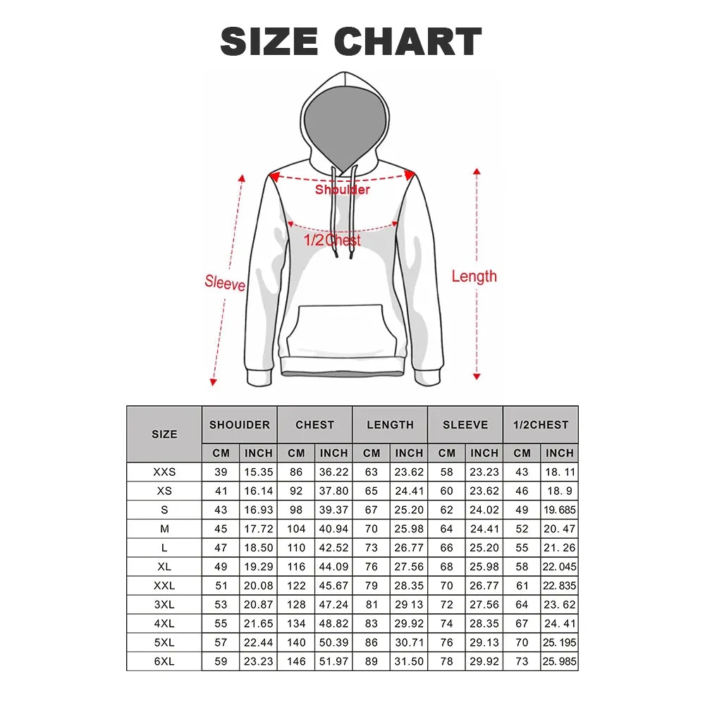 Plus Size Mens Stylish Vintage Pattern Hoodie
