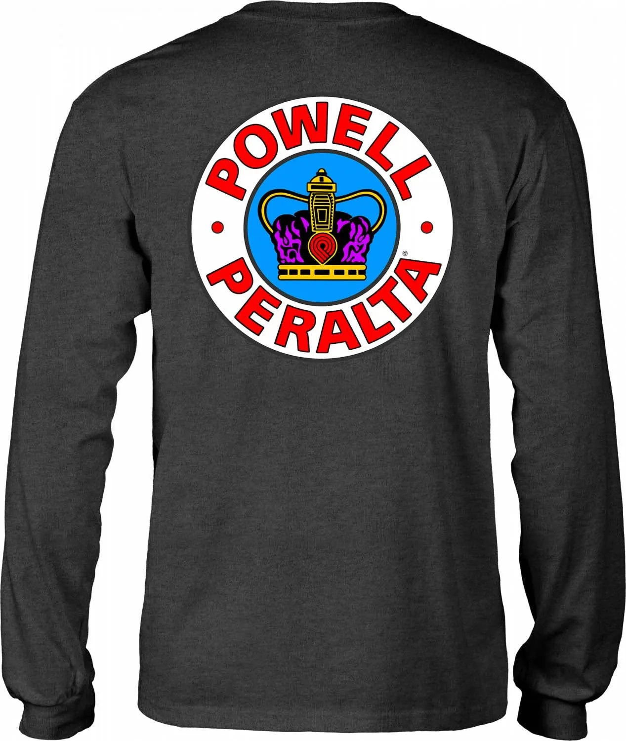 Powell Peralta - Supreme L/S Tee Charcoal Heather