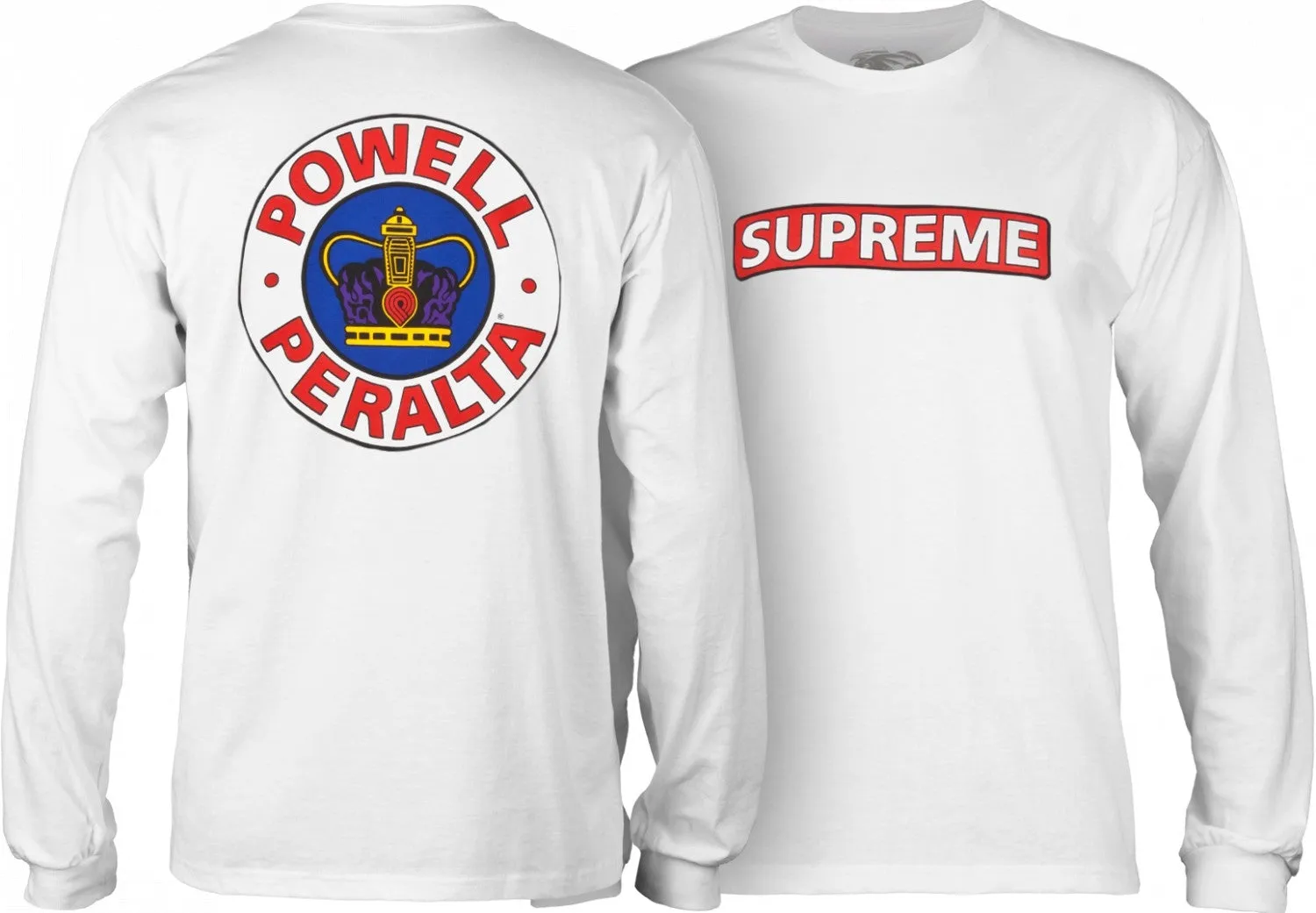 Powell Peralta - Supreme L/S Tee White