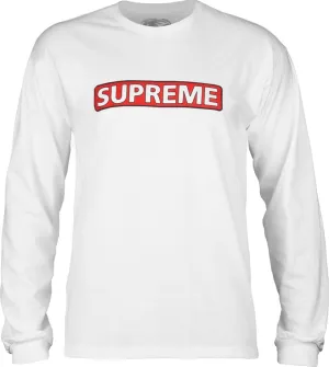Powell Peralta - Supreme L/S Tee White