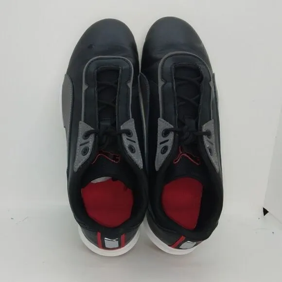 Puma Ferrari R-Cat Machina Mens Pre-owned Black &amp; Gray Leather Sneakers - sz. 7
