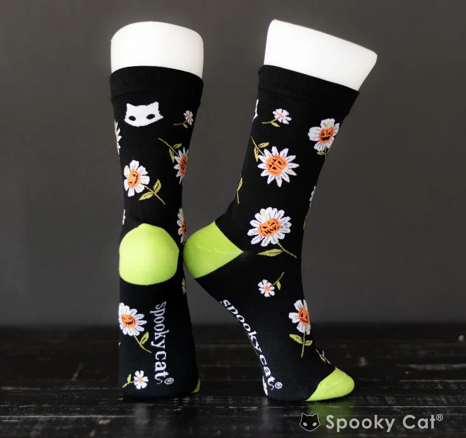 Pumpkin Daisy Socks (One Size)