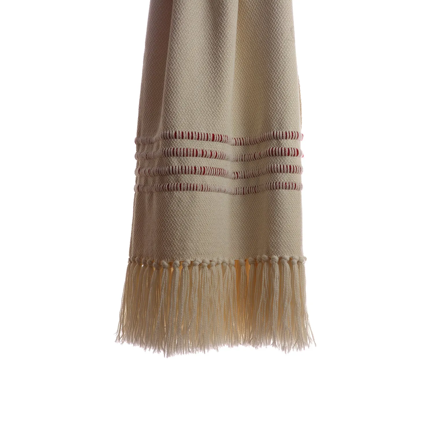 Red Striped Throw Blanket