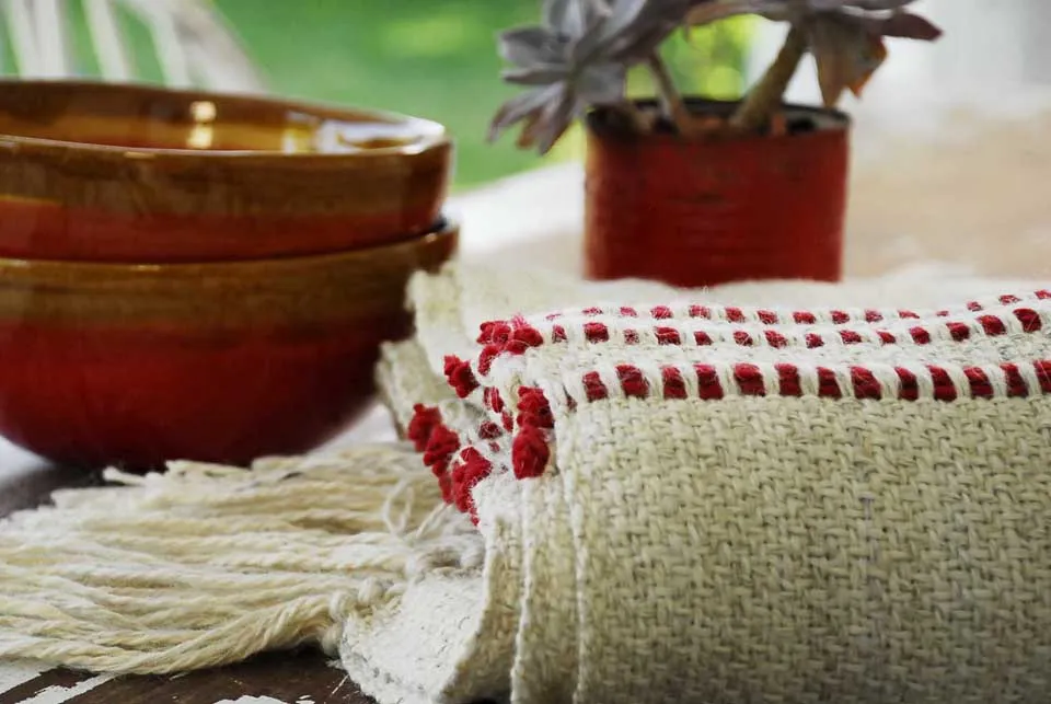 Red Striped Throw Blanket