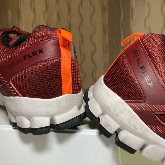 Reebok RealFlex Fusetie Train 4.0 Men's 11.5 Running Shoes Sneakers Red Black