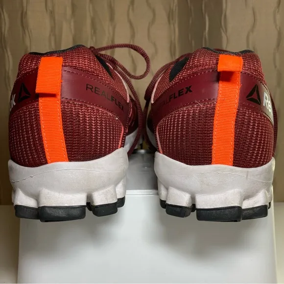 Reebok RealFlex Fusetie Train 4.0 Men's 11.5 Running Shoes Sneakers Red Black