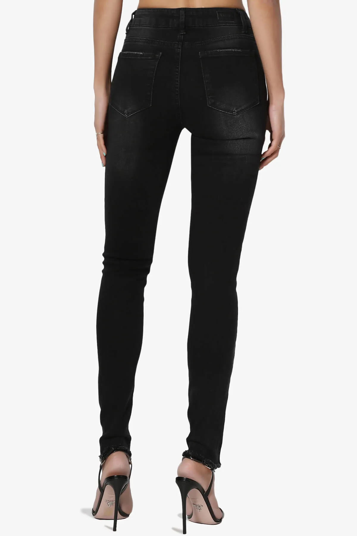 Rosalind Mid Rise Distressed Skinny Jeans
