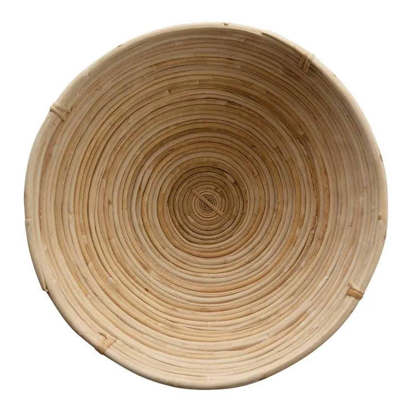 Round Hand-Woven Cane Bowl (3 Sizes)
