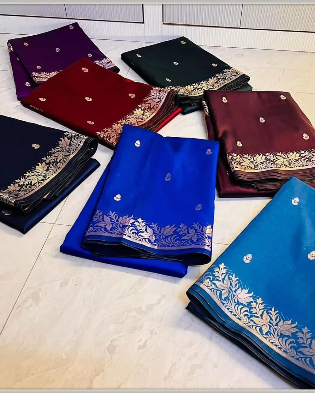 Royal Purple Banarasi Soft Silk Fancy Saree
