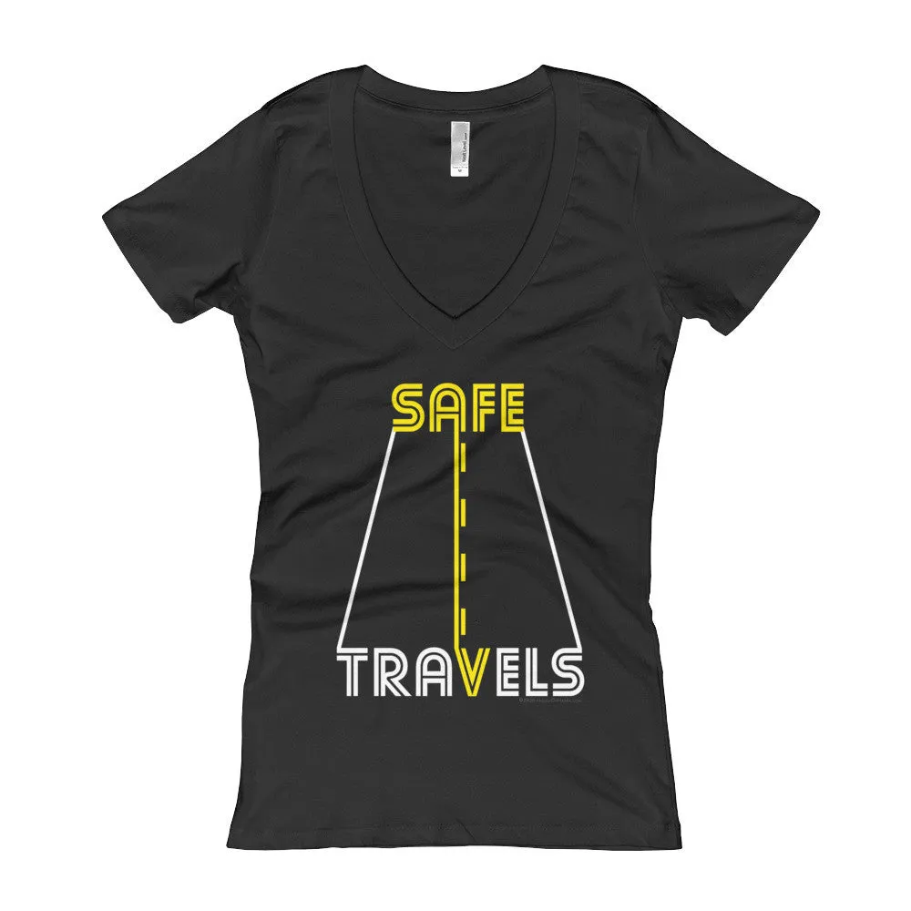 Safe Travels Fitted V-Neck T-Shirt