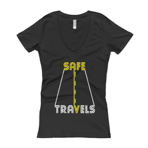 Safe Travels Fitted V-Neck T-Shirt