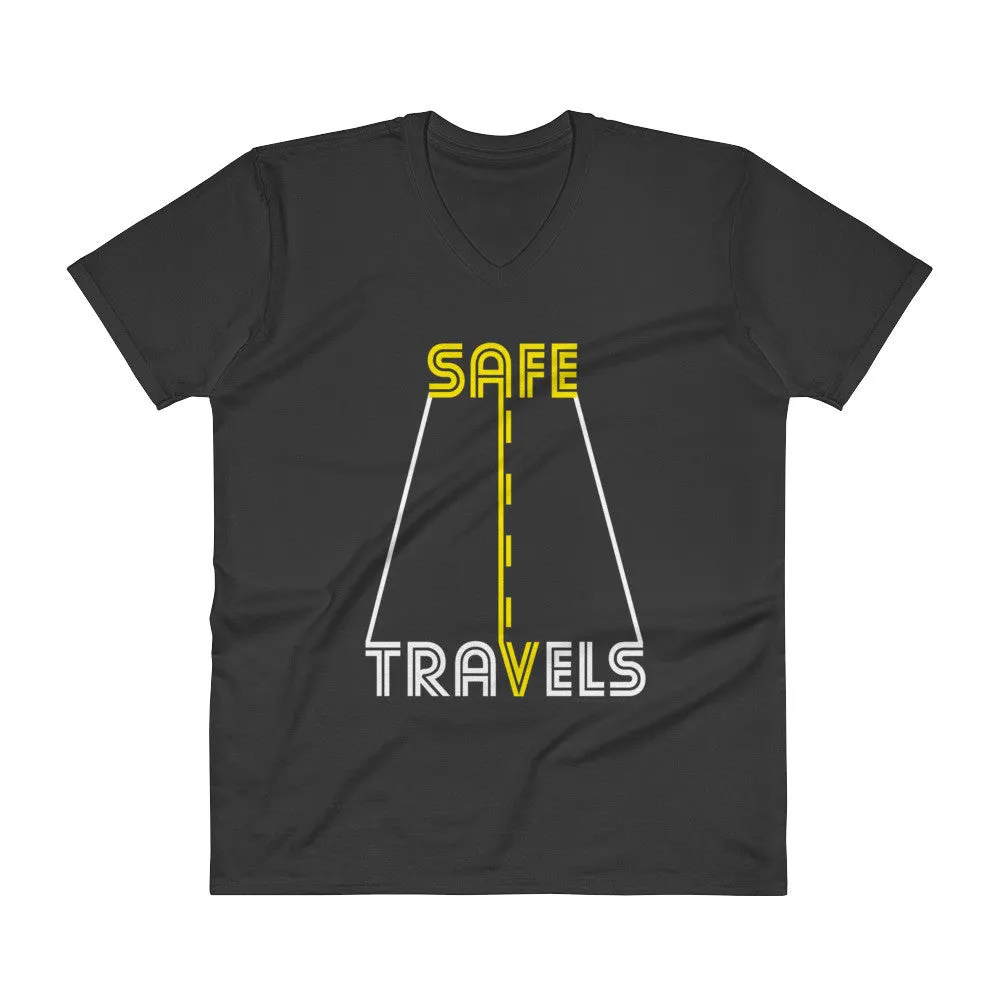 Safe Travels Road Trip V-Neck T-Shirt