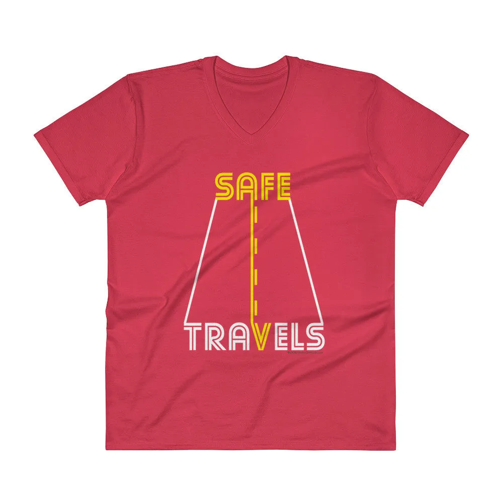 Safe Travels Road Trip V-Neck T-Shirt