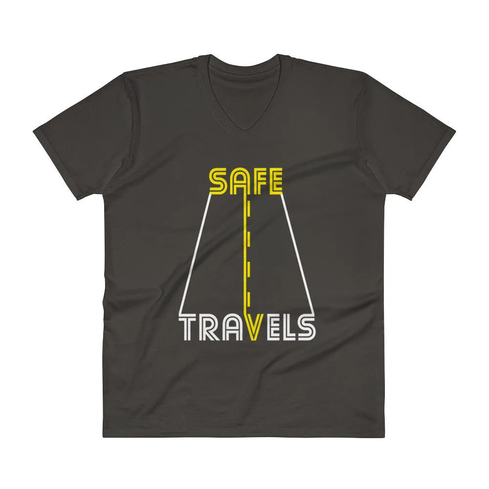 Safe Travels Road Trip V-Neck T-Shirt