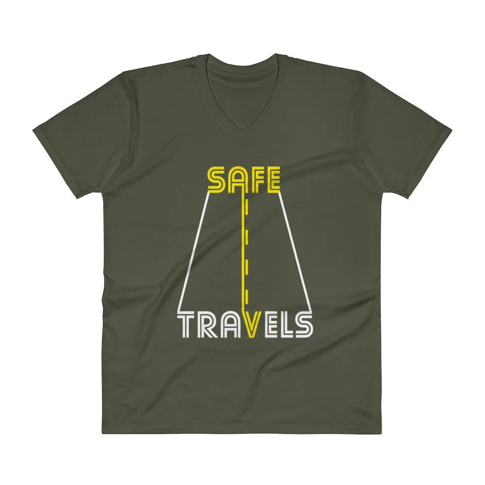 Safe Travels Road Trip V-Neck T-Shirt