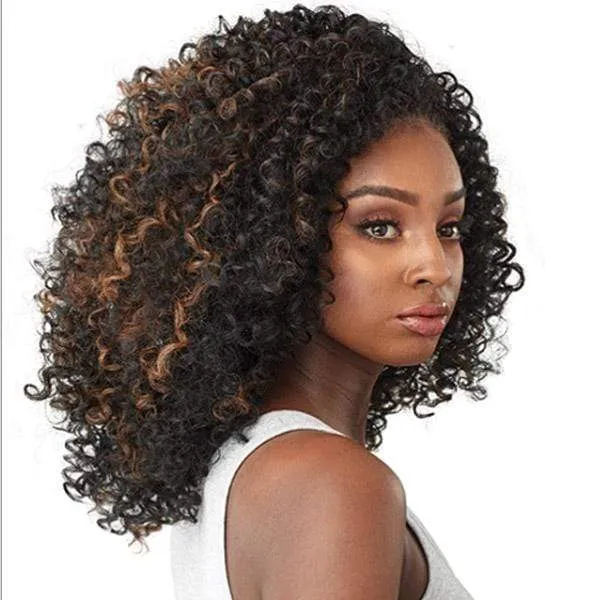 Sensationnel Instant Weave Curls Kinks & CO Synthetic Half Wig - CURLY 3B-3C SHOW STOPPER - Clearance