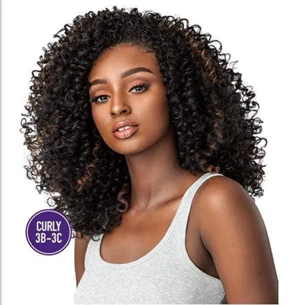 Sensationnel Instant Weave Curls Kinks & CO Synthetic Half Wig - CURLY 3B-3C SHOW STOPPER - Clearance