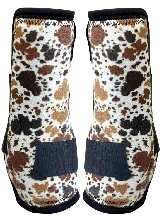 Showman ® Cow Print Elite Equine Sport Medicine Boot *Sold in Pairs*