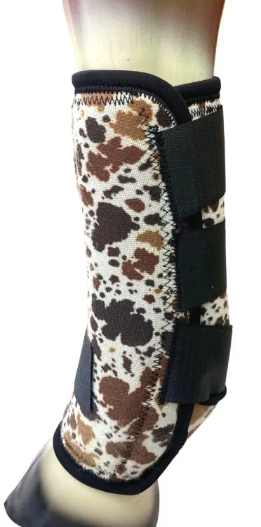 Showman ® Cow Print Elite Equine Sport Medicine Boot *Sold in Pairs*
