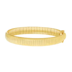 Signature Domed Flexible Omega Bracelet